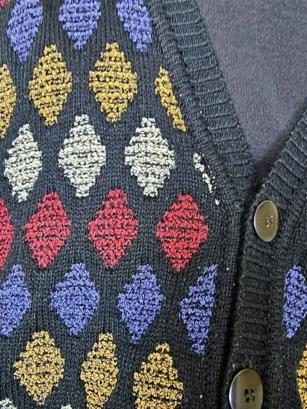Vintage J T‎ Becket Cardigan Sweater Size M Grandpa Cosby Coogi